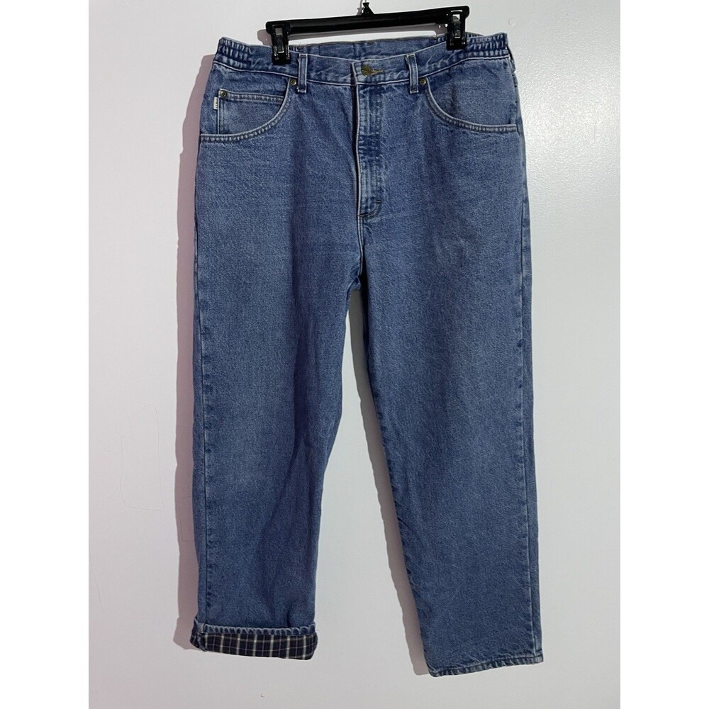 Vtg LL Bean‎ Jeans Mens 38x32* Fleece Lined Double L Relaxed Fit Heavy Workwear